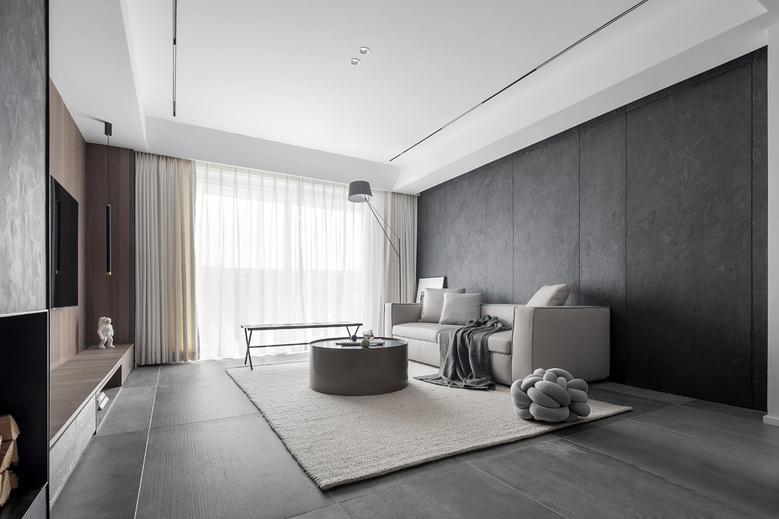 最新简约中国风客厅沙发背景墙装修效果图