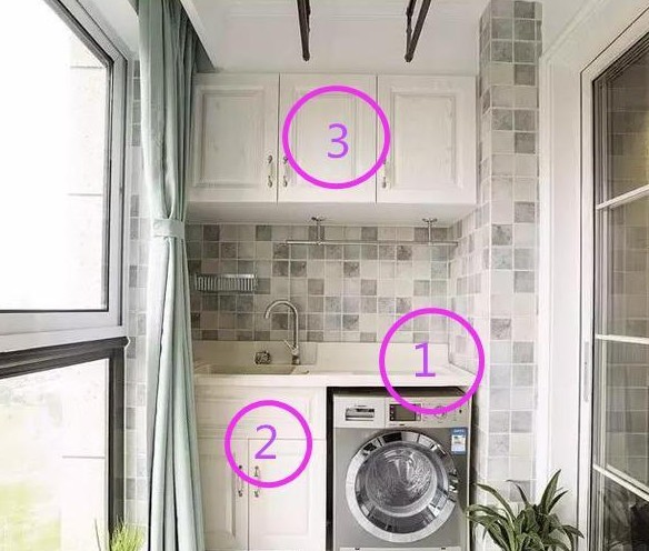 阳台洗衣机柜如何布置水电 这几个位置最容易被忽略