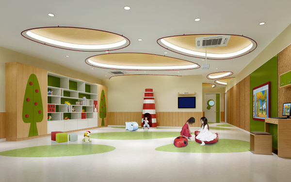 幼儿园装修效果图设计方案及注意事项