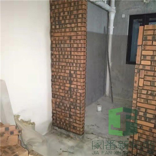 宏发御榕府新房装修砌墙10